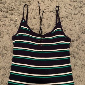 TWO striped tank tops